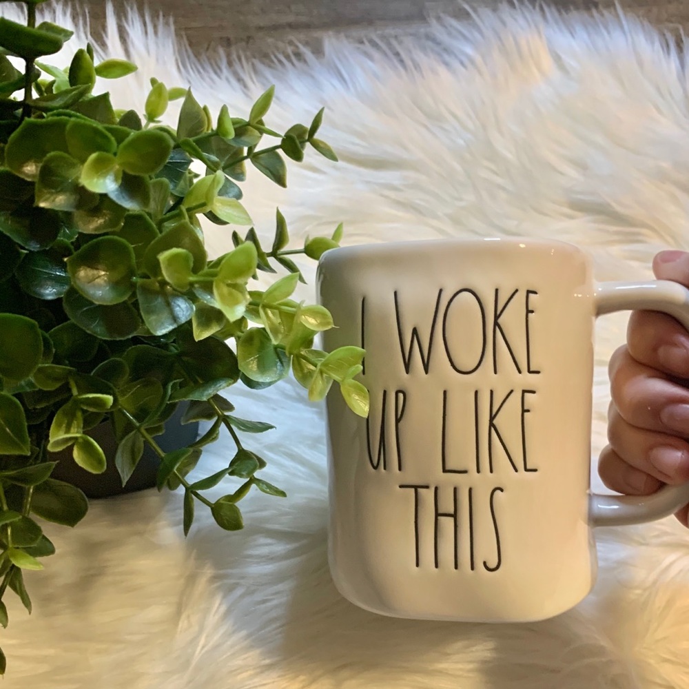 ❤️SOLD Rae Dunn I Woke up like this coffee mug - Picture 1 of 5
